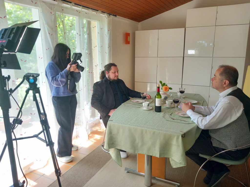 Making-of du tournage "Le connaisseur".