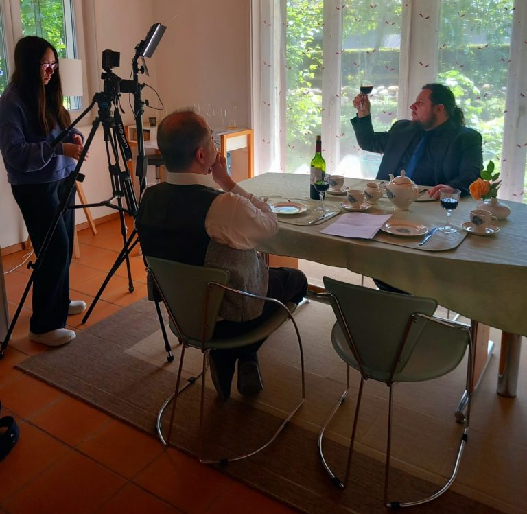Making-of du tournage "Le connaisseur".